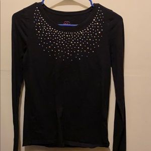 Faded Glory Black Long Sleeve Shirt